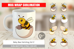 Mug Wrap Hatching Baby Bee Product Image 1