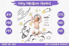 Baby Milestone Blanket Svg