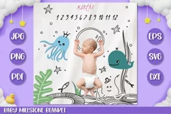 Baby Milestone Blanket Svg