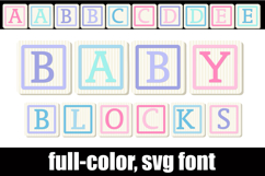 Baby Blocks Color Font Product Image 1