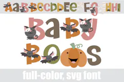 Baby Boos - Cute Halloween Color Font Product Image 4