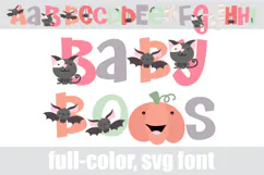 Baby Boos - Cute Halloween Color Font Product Image 2
