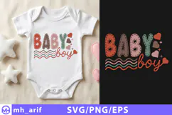Baby Boy Newborn SVG PNG T Shirt Design Product Image 1
