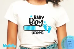 Baby Boy Loading SVG baby SVG Newborn SVG New Baby SVG Product Image 1