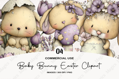Baby Bunny Easter Clipart Product Image 1