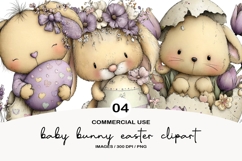 Baby Bunny Easter Clipart Product Image 1
