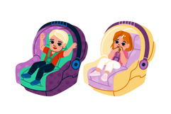 rear baby car seat vector Product Image 1