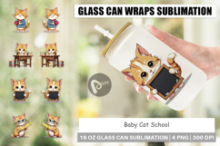 Glass Can School Baby Cat Product Image 1