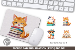 Mouse Pad School Baby Cat Product Image 1