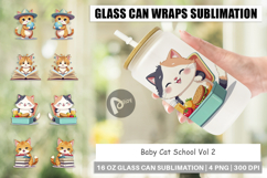 Glass Can School Baby Cat Product Image 1