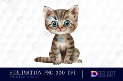 Baby Cat Sublimation PNG Clipart Product Image 1