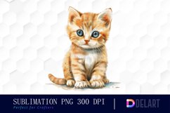 Baby Cat Sublimation PNG Clipart Product Image 1
