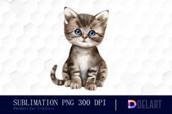 Baby Cat Sublimation PNG Clipart Product Image 1