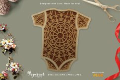 Mandala Baby Cute 3D Layered Laser Cutting Design Product Image 1