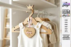 Baby Clothes Hanger Laser Cut | Nursery Clothes Hanger | CNC Product Image 1