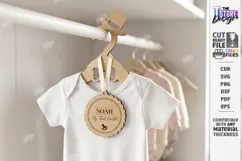Baby Clothes Hanger Laser Cut | Nursery Clothes Hanger | CNC Product Image 1