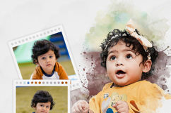 Watercolor Photo Frame Collage Art Effect Product Image 4