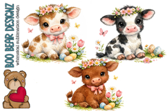 Whimsical Spring Cows Product Image 1
