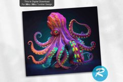 Neon Octopus 20oz/30oz Skinny Tumbler Product Image 3