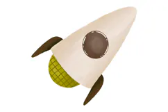 Hand Drawn Baby Toys. Toy Horse, Castle, Rocket Product Image 2