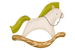 Hand Drawn Baby Toys. Toy Horse, Castle, Rocket Product Image 3