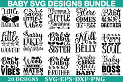 Baby Svg Bundle, Newborn Sticker SVG Design, Baby Qu Product Image 1