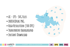 baby dino illustration