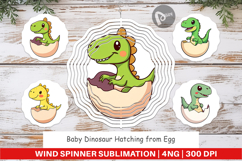 Wind Spinner Hatching Baby Dinosaur Product Image 1