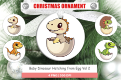 Ornament Hatching Baby Dinosaur Product Image 1