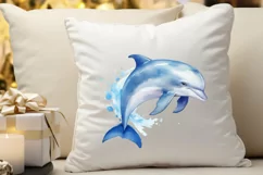 Baby Dolphin Watercolor PNG Clipart Product Image 3