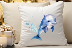 Baby Dolphin Watercolor PNG Clipart Product Image 3