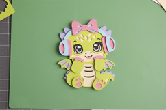 Cute Baby Dragon Cake Topper 3D SVG File Product Image 4