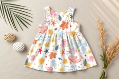 Pastel Sea animals' pattern seamless for fabric Product Image 2