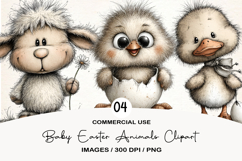 Baby Easter Animals Clipart Product Image 1