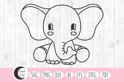 baby elephant svg