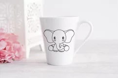 baby elephant svg