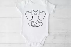 baby elephant svg