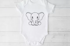 baby elephant svg