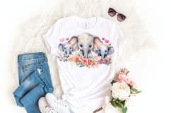 Cute Baby Elephant Watercolor Sublimation Design
