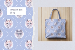 Watercolor Baby Elephant Seamless Patterns Product Image 2