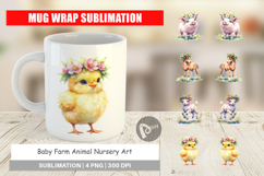 Baby Farm Animal Mug Wrap Product Image 1