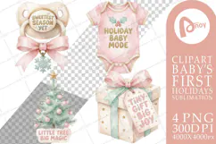 Baby's First Christmas Keepsakes Sublimation Product Image 1