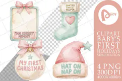 Baby's First Christmas Keepsakes Sublimation Product Image 1