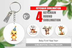 Baby's First New Year 2026 Keychain Product Image 1