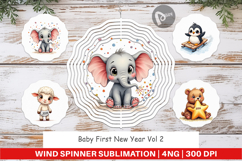 Baby's First New Year 2026 Wind Spinner Product Image 1