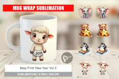 Baby's First New Year 2026 Mug Wrap Product Image 1
