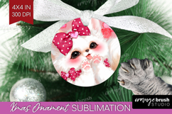 Baby Fox Valentine Ornament PNG Cute Valentines Day PNG Product Image 1