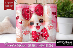Baby Fox Valentine Tumbler Wrap Cute Valentines Day Tumbler Product Image 1