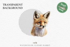 Baby Fox Forest Animals Clipart PNG Scrapbooking Nursery Art Image Watercolor  Transparent Print invitation shirt designs sublimation kids printable digital watercolor baby Fox floral, scrapbooking clipart, sublimation nursery drawing, forest animals