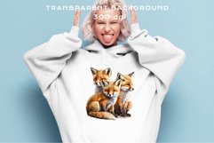 Baby Fox Forest Animals Clipart PNG Scrapbooking Nursery Art Image Watercolor  Transparent Print invitation shirt designs sublimation kids printable digital